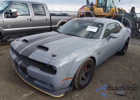 2021 Dodge Challenger Srt Super Stock из США, поврежденный, VIN 2C3CDZL92MH614263